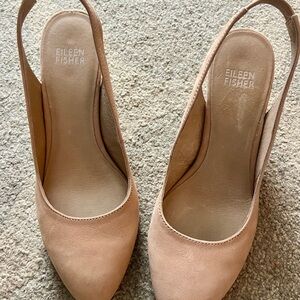Eileen Fisher Women's Tan Slingback Flats
